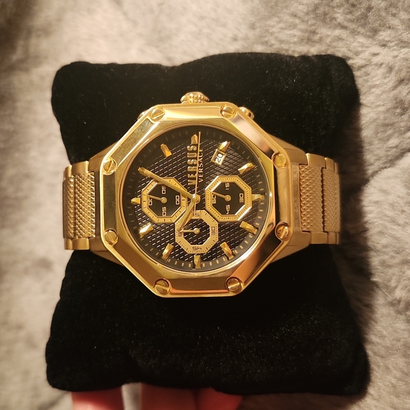 Versus Versace Other - Versace Versus 45mm Gold Kowloon Watch